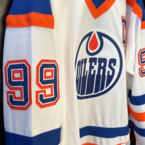 Wayne Gretzky Edmonton Oilers Mitchell & Ness 1986/87 Blue Line Player Jersey - Picture 3 of 6